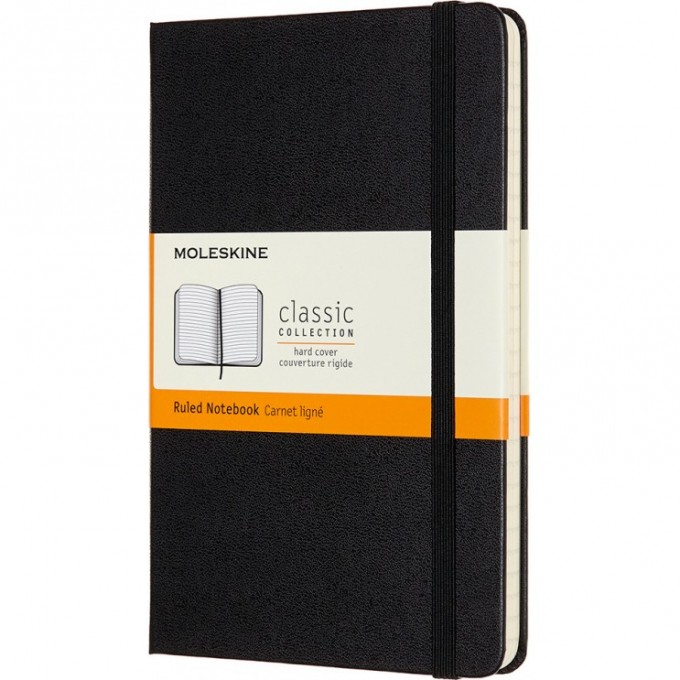 Блокнот MOLESKINE CLASSIC MEDIUM, линейка, черный QP050 Блокнот MOLESKINE CLASSIC MEDIUM, линейка, черный QP050
