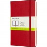 Блокнот MOLESKINE CLASSIC MEDIUM, нелинованный, красный QP052F2