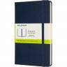 Блокнот MOLESKINE CLASSIC MEDIUM, нелинованный, синий сапфир QP052B20