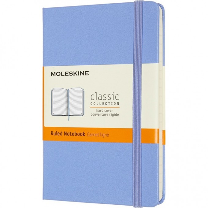 Блокнот MOLESKINE CLASSIC POCKET линейка, голубая гортензия MM710B42 Блокнот MOLESKINE CLASSIC POCKET линейка, голубая гортензия MM710B42