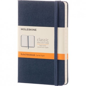 Блокнот MOLESKINE CLASSIC POCKET, линейка, синий сапфир