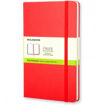 Блокнот MOLESKINE CLASSIC POCKET, нелинованный, красный