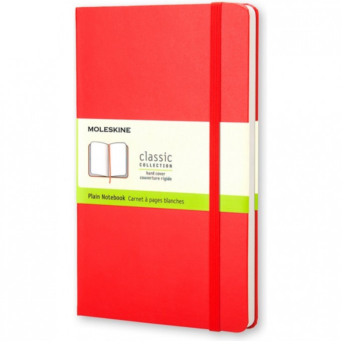 Блокнот MOLESKINE CLASSIC POCKET, нелинованный, красный QP012R Блокнот MOLESKINE CLASSIC POCKET, нелинованный, красный QP012R