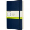 Блокнот MOLESKINE CLASSIC SOFT EXPANDED LARGE нелинованный, синий сапфир QP618EXPB20
