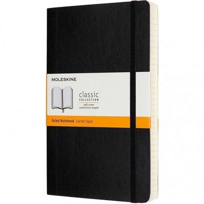 Блокнот MOLESKINE CLASSIC SOFT EXPENDED LARGE, линейка, черный QP616EXP Блокнот MOLESKINE CLASSIC SOFT EXPENDED LARGE, линейка, черный QP616EXP