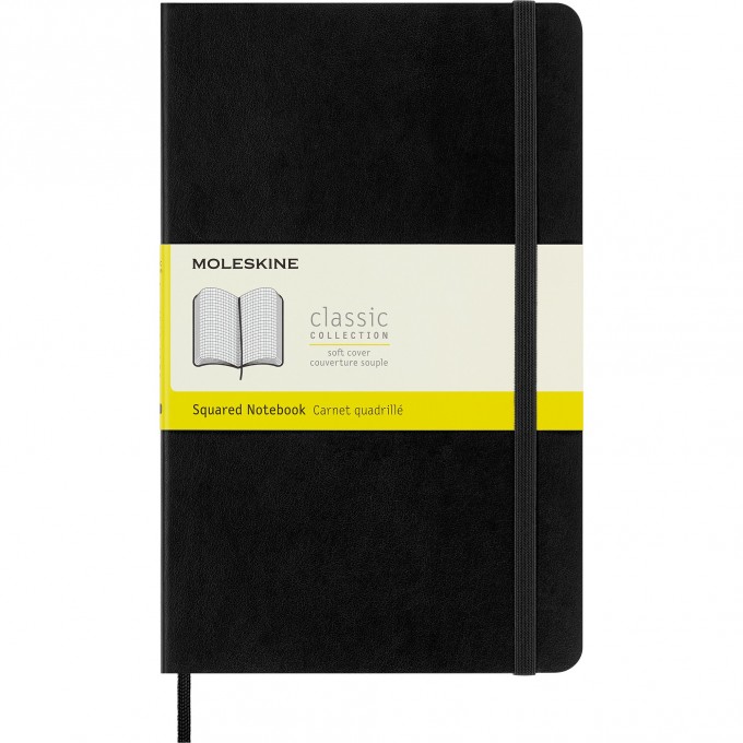 Блокнот MOLESKINE CLASSIC SOFT LARGE, клетка, черный QP617 Блокнот MOLESKINE CLASSIC SOFT LARGE, клетка, черный QP617