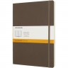 Блокнот MOLESKINE CLASSIC SOFT LARGE, линейка, коричневый QP616P14