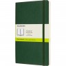 Блокнот MOLESKINE CLASSIC SOFT LARGE, нелинованный, зеленый