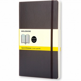Блокнот MOLESKINE CLASSIC SOFT POCKET, клетка, черный