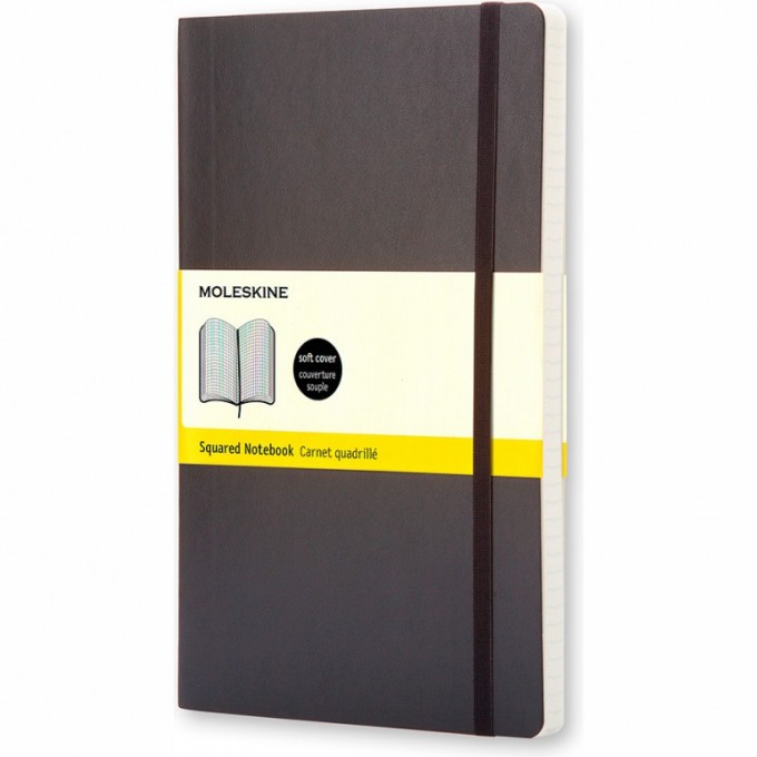 Блокнот MOLESKINE CLASSIC SOFT POCKET, клетка, черный QP612 Блокнот MOLESKINE CLASSIC SOFT POCKET, клетка, черный QP612