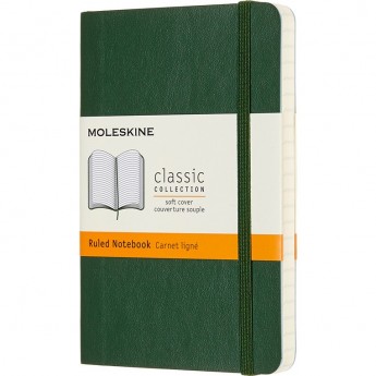 Блокнот MOLESKINE CLASSIC SOFT POCKET, линейка, зеленый Блокнот MOLESKINE CLASSIC SOFT POCKET, линейка, зеленый