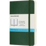 Блокнот MOLESKINE CLASSIC SOFT POCKET, пунктир, зеленый QP614K15