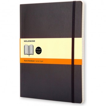 Блокнот MOLESKINE CLASSIC SOFT XLARGE, линейка, черный