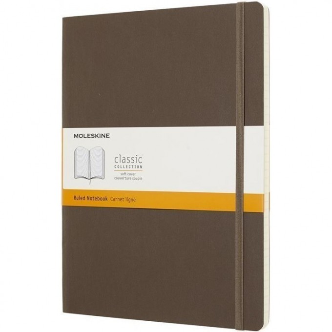 Блокнот MOLESKINE CLASSIC SOFT XLARGE, линейка, коричневый QP621P14 Блокнот MOLESKINE CLASSIC SOFT XLARGE, линейка, коричневый QP621P14
