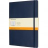 Блокнот MOLESKINE CLASSIC SOFT XLARGE, линейка, синий сапфир