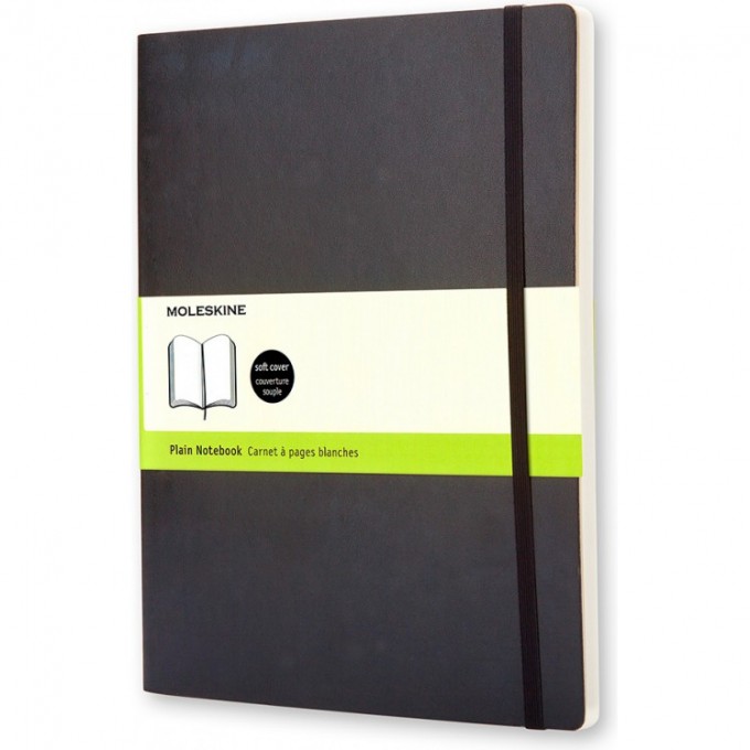 Блокнот MOLESKINE CLASSIC SOFT XLARGE, нелинованный, черный QP623 Блокнот MOLESKINE CLASSIC SOFT XLARGE, нелинованный, черный QP623