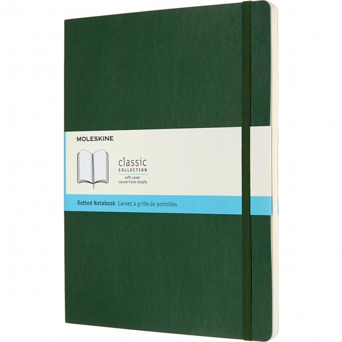 Блокнот MOLESKINE CLASSIC SOFT XLARGE, пунктир, зеленый QP624K15 Блокнот MOLESKINE CLASSIC SOFT XLARGE, пунктир, зеленый QP624K15