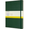 Блокнот MOLESKINE CLASSIC XLARGE, клетка, зеленый QP091K15