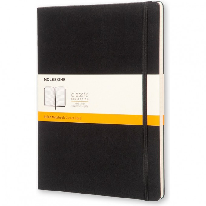 Блокнот MOLESKINE CLASSIC XLARGE, линейка, черный QP090 Блокнот MOLESKINE CLASSIC XLARGE, линейка, черный QP090