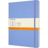 Блокнот MOLESKINE CLASSIC XLARGE линейка, голубая гортензия
