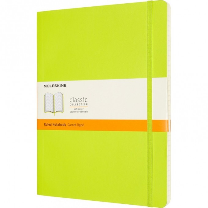 Блокнот MOLESKINE CLASSIC XLARGE линейка, лаймовый QP621C2 Блокнот MOLESKINE CLASSIC XLARGE линейка, лаймовый QP621C2