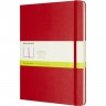 Блокнот MOLESKINE CLASSIC XLARGE, нелинованный, красный QP092F2
