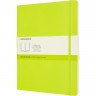 Блокнот MOLESKINE CLASSIC XLARGE нелинованный, лаймовый QP623C2