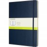 Блокнот MOLESKINE CLASSIC XLARGE, нелинованный, синий сапфир QP092B20
