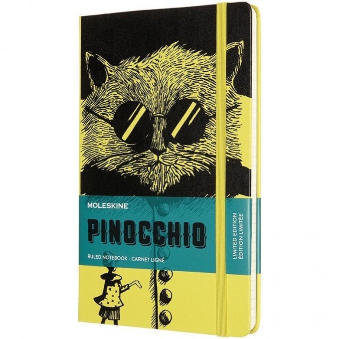 Блокнот MOLESKINE LE PINOCCHIO LARGE (черный/желтый) THE CAT LEPIQP060A Блокнот MOLESKINE LE PINOCCHIO LARGE (черный/желтый) THE CAT LEPIQP060A