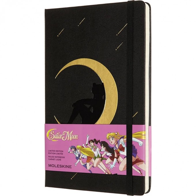 Блокнот MOLESKINE LE SAILOR MOON LARGE линейка, Moon LESRQP060B Блокнот MOLESKINE LE SAILOR MOON LARGE линейка, Moon LESRQP060B