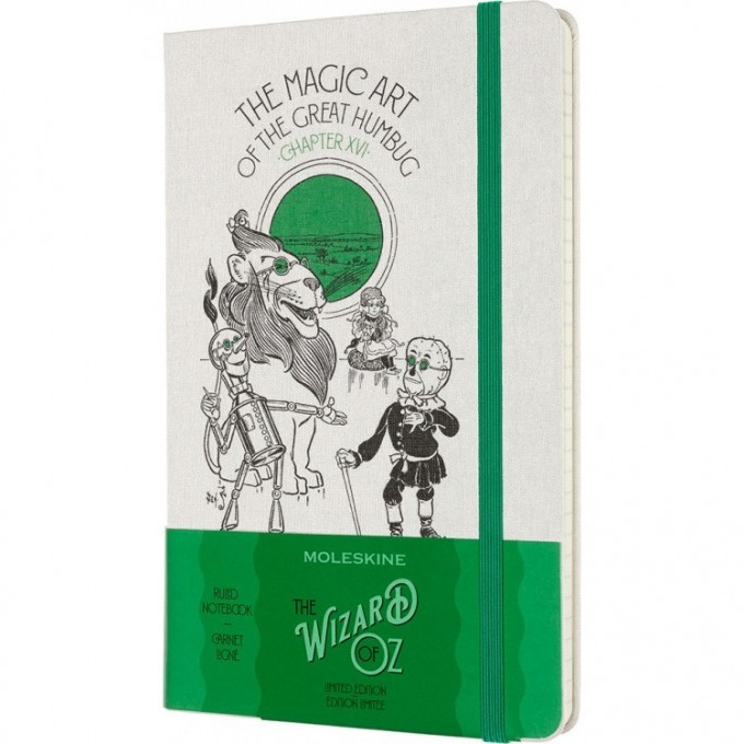 Блокнот MOLESKINE LE WIZARD OF OZ LARGE линейка, белый Magic Art LEWOZQP060MA Блокнот MOLESKINE LE WIZARD OF OZ LARGE линейка, белый Magic Art LEWOZQP060MA