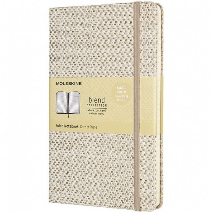 Блокнот MOLESKINE LIMITED EDITION BLEND 19 LARGE, линейка, бежевый/белый LCBD04QP060G Блокнот MOLESKINE LIMITED EDITION BLEND 19 LARGE, линейка, бежевый/белый LCBD04QP060G