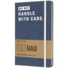 Блокнот MOLESKINE LIMITED EDITION DENIM NOTEBOOKS LARGE, линейка, Don`t Handle LCDNQP060D