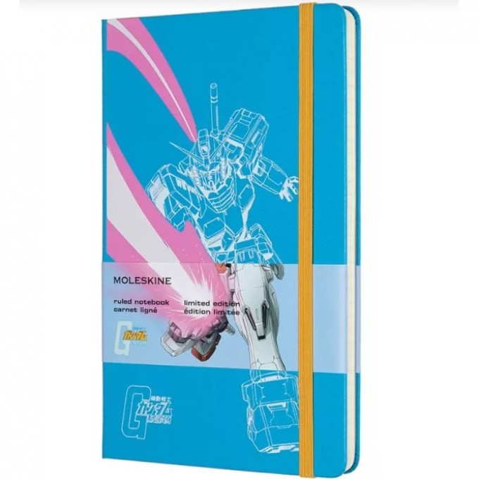 Блокнот MOLESKINE LIMITED EDITION GANDAM LARGE, линейка, голубой LEGDQP060A Блокнот MOLESKINE LIMITED EDITION GANDAM LARGE, линейка, голубой LEGDQP060A