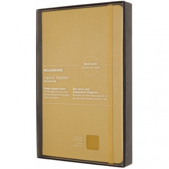 Блокнот MOLESKINE LIMITED EDITION LEATHER LARGE, линейка, желтый LCLH31HM17BOX Блокнот MOLESKINE LIMITED EDITION LEATHER LARGE, линейка, желтый LCLH31HM17BOX