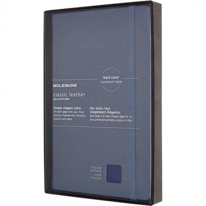 Блокнот MOLESKINE LIMITED EDITION LEATHER LARGE, линейка, синий LCLH31HB41BOX Блокнот MOLESKINE LIMITED EDITION LEATHER LARGE, линейка, синий LCLH31HB41BOX