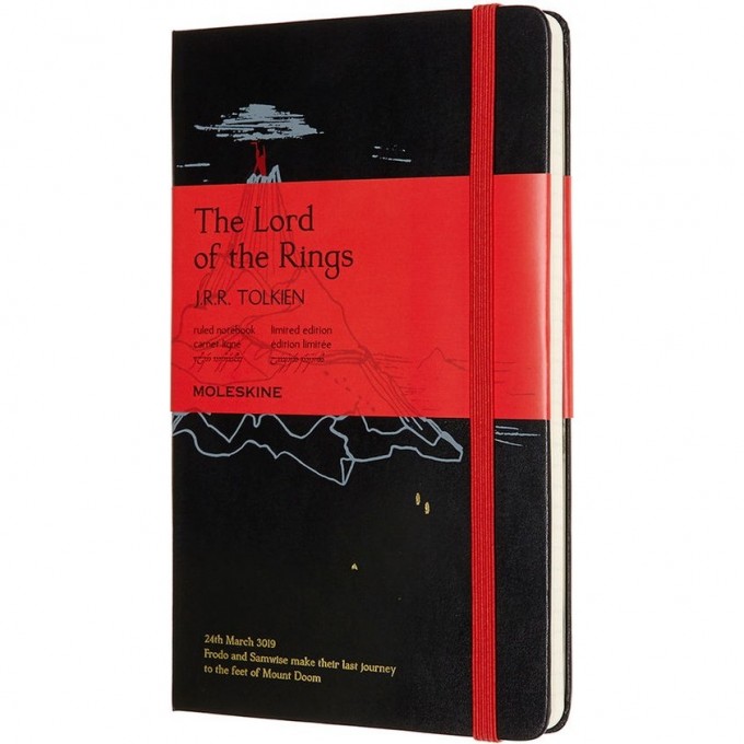 Блокнот MOLESKINE LIMITED EDITION LORD OF THE RINGS LARGE, линейка, черный Mt. Doom LELRQP060MD Блокнот MOLESKINE LIMITED EDITION LORD OF THE RINGS LARGE, линейка, черный Mt. Doom LELRQP060MD