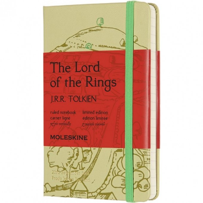 Блокнот MOLESKINE LIMITED EDITION LORD OF THE RINGS POCKET, линейка, фисташковый Shire LELRMM710SH Блокнот MOLESKINE LIMITED EDITION LORD OF THE RINGS POCKET, линейка, фисташковый Shire LELRMM710SH