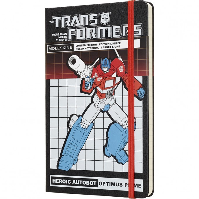 Блокнот MOLESKINE LIMITED EDITION TRANSFORMERS LARGE OPTIMUS PRIME, линейка, черный LETFQP060OP Блокнот MOLESKINE LIMITED EDITION TRANSFORMERS LARGE OPTIMUS PRIME, линейка, черный LETFQP060OP