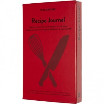 Блокнот MOLESKINE PASSION RECIPE LARGE, линейка, красный