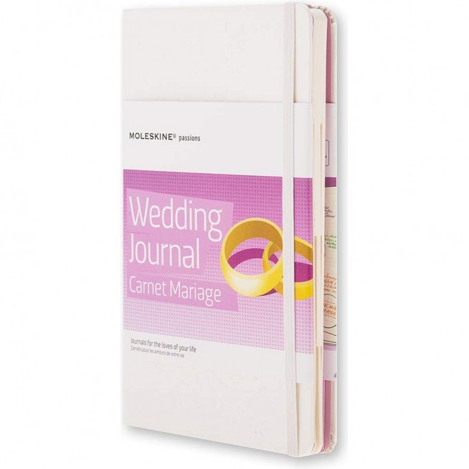 Блокнот MOLESKINE PASSION WEDDING LARGE, линейка, белый PHWD3A Блокнот MOLESKINE PASSION WEDDING LARGE, линейка, белый PHWD3A
