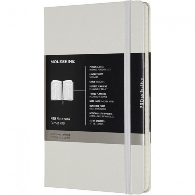 Блокнот MOLESKINE PROFESSIONAL LARGE, линейка, серый PROPFNTB3HG24 Блокнот MOLESKINE PROFESSIONAL LARGE, линейка, серый PROPFNTB3HG24