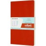 Блокнот MOLESKINE VOLANT LARGE, линейка, оранжевый/голубой QP721F16B24