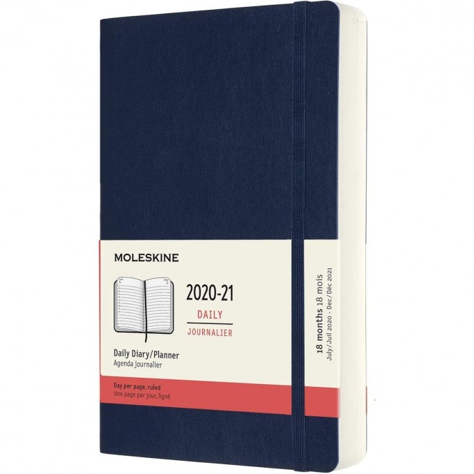 Ежедневник MOLESKINE ACADEMIC SOFT LARGE 21 (синий сапфир) DSB2018DC3Y20F-1 Ежедневник MOLESKINE ACADEMIC SOFT LARGE 21 (синий сапфир) DSB2018DC3Y20F-1