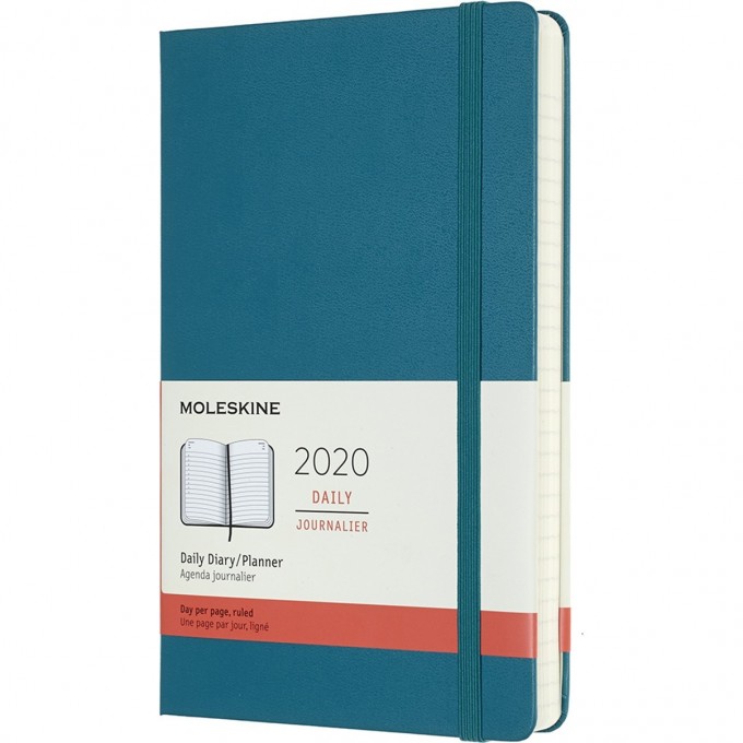Ежедневник MOLESKINE CLASSIC LARGE (темно-бирюзовый) DHK3412DC3 Ежедневник MOLESKINE CLASSIC LARGE (темно-бирюзовый) DHK3412DC3