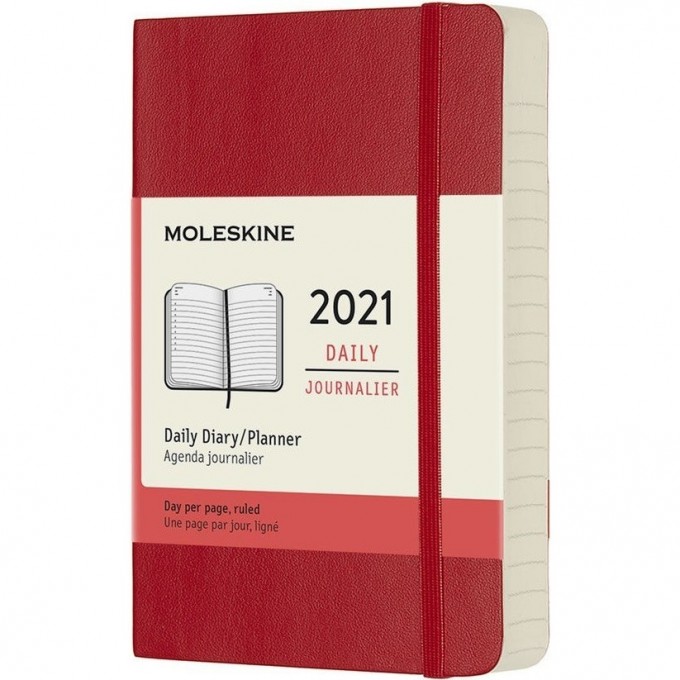 Ежедневник MOLESKINE CLASSIC SOFT POCKET 21 (красный) DSF212DC2-1 Ежедневник MOLESKINE CLASSIC SOFT POCKET 21 (красный) DSF212DC2-1