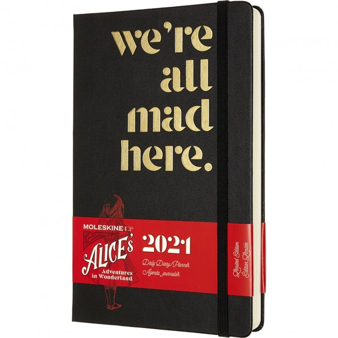 Ежедневник MOLESKINE LE ALICE IN WONDERLAND LARGE 21 (черный) DAL12DC3Y21 Ежедневник MOLESKINE LE ALICE IN WONDERLAND LARGE 21 (черный) DAL12DC3Y21