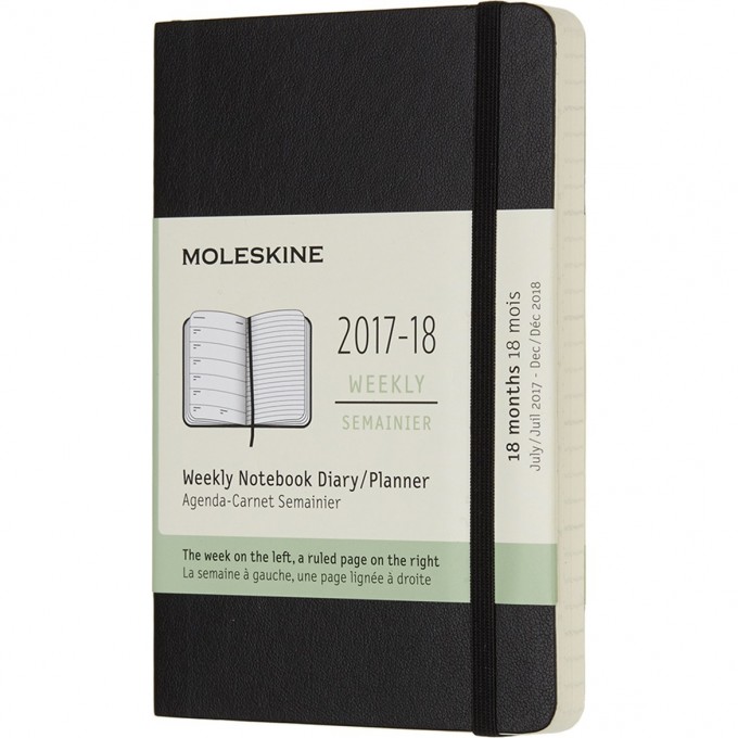 Еженедельник MOLESKINE ACADEMIC SOFT WKNT POCKET (черный) DSB18WN2 Еженедельник MOLESKINE ACADEMIC SOFT WKNT POCKET (черный) DSB18WN2