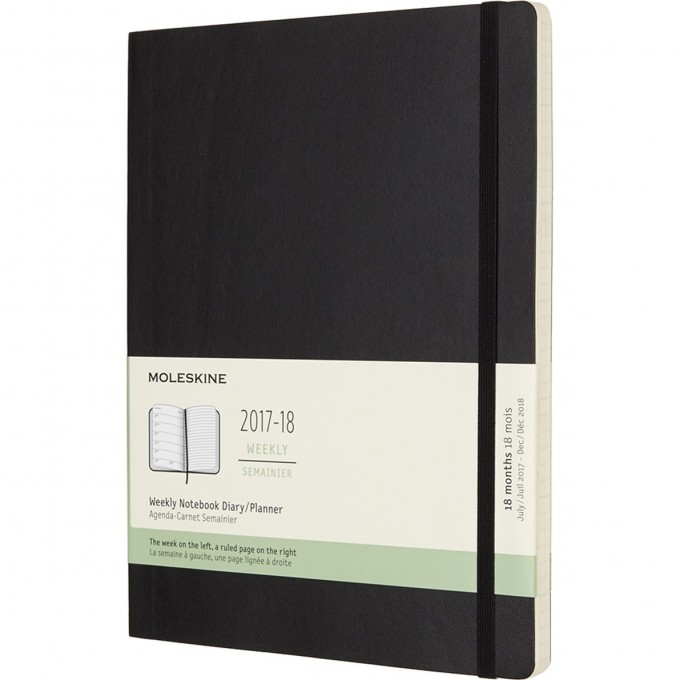 Еженедельник MOLESKINE ACADEMIC SOFT WKNT XL (черный) DSB18WN4 Еженедельник MOLESKINE ACADEMIC SOFT WKNT XL (черный) DSB18WN4