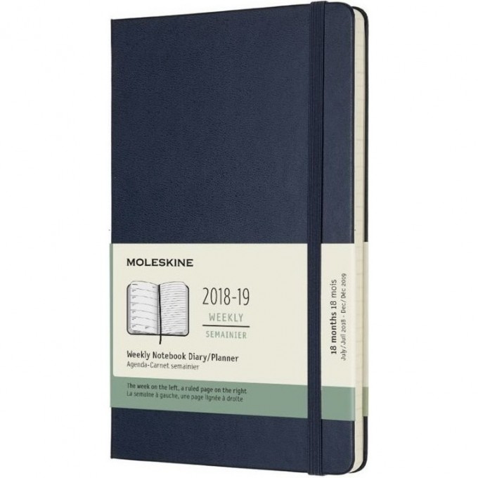 Еженедельник MOLESKINE ACADEMIC WKNT LARGE (синий сапфир) DHB2018WN3 Еженедельник MOLESKINE ACADEMIC WKNT LARGE (синий сапфир) DHB2018WN3